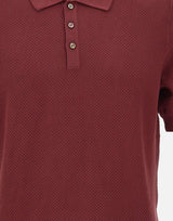 Polo in maglia a nido d'ape 57113 18028280 GRAN SASSO 