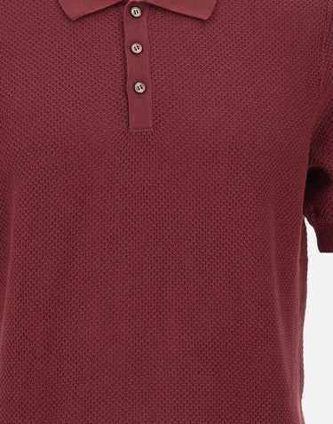 Polo in maglia a nido d'ape 57113 18028280 GRAN SASSO 