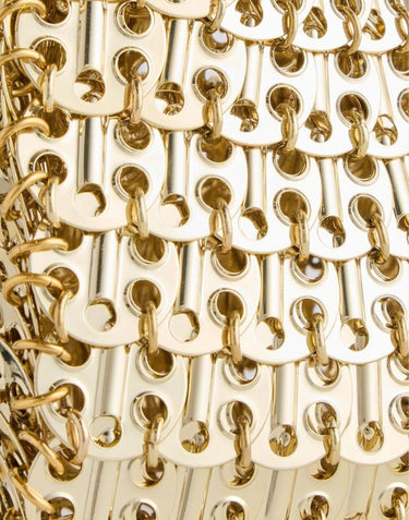 "1969 clutch gold metal bag" 26ESS0572MET769 P711 RABANNE 