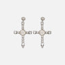 Orecchini in metallo e castoni 4W282A N0993 BLUMARINE 