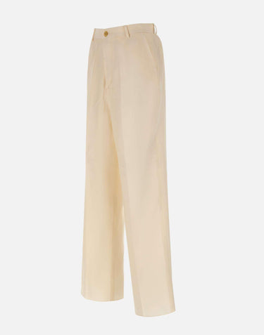Pantaloni in misto viscosa e lino S6LAMAPA082 036 LANEUS 
