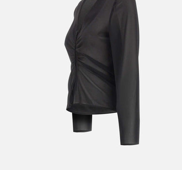 Blusa con zip e arricciatura S52NH0047 M35468900 MM6 MAISON MARGIELA 