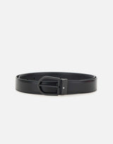 Cintura "Horseshoe Pin Buckle" in pelle 199650 BLK MONTBLANC 