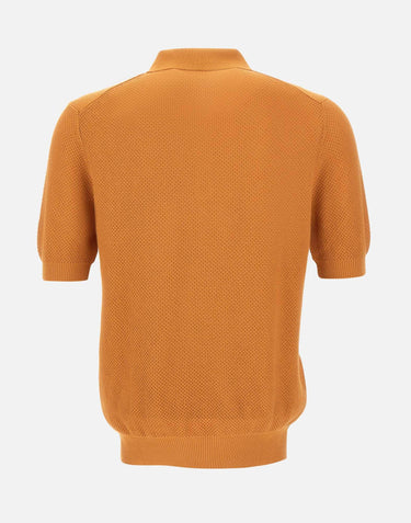 Polo in maglia a nido d'ape 57113 18028338 GRAN SASSO 