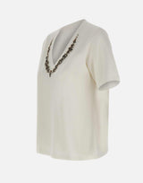 T-shirt con ricamo gioiello G339Z000547N 011 ELENA MIRO' 