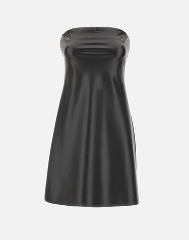 "Bustier lingerie dress" 425JRO749PU0049 BLACK COURREGES 