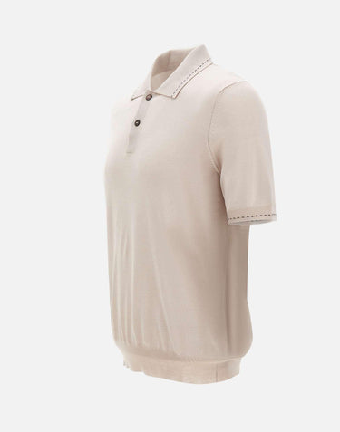 Polo in misto seta 43142 16224101 GRAN SASSO 