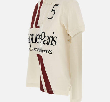 Polo con stampa VAQ11T004 OFFWHITE VAQUERA 