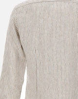 Camicia in lino a righe LIU02P0154034U 0005 BARBA 