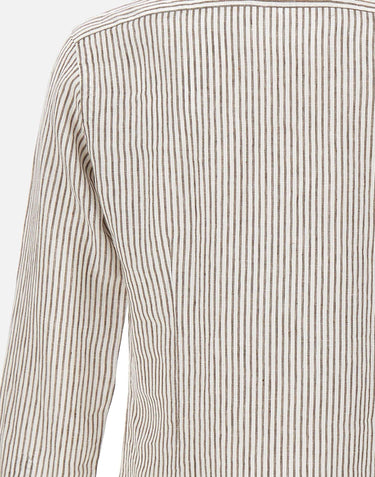 Camicia in lino a righe LIU02P0154034U 0005 BARBA 