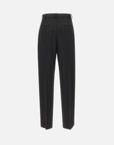 "Satin tailored trousers" 1425WTR002857J BLACK VICTORIA BECKHAM 