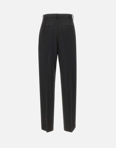 "Satin tailored trousers" 1425WTR002857J BLACK VICTORIA BECKHAM 