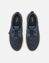 Stringate "Polden Moc Suede" 180866 NAVY CLARKS 