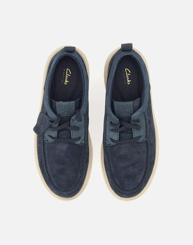 Stringate "Polden Moc Suede" 180866 NAVY CLARKS 