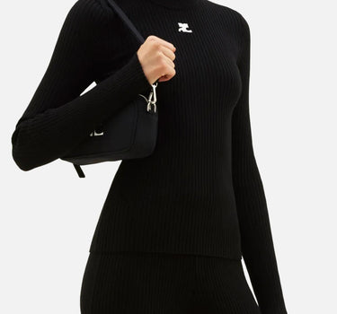 Maglia "Reedition Rib Knit" PERMPU022FI0001 BLACK COURREGES 