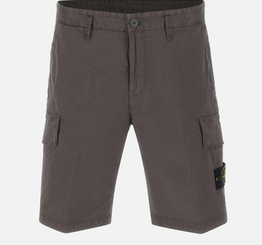 Shorts in broken twill effetto "old" L100018S0004 V0165 STONE ISLAND 