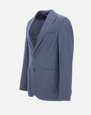 Blazer slim fit in lana vergine 50561991 466 BOSS 