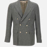 Blazer doppio petto in misto lino M75GIAE01 TES0K02422N ELEVENTY 