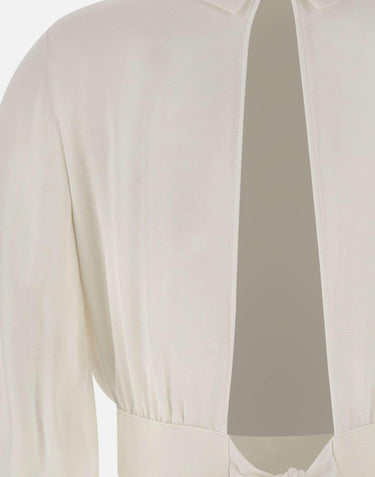 Camicia in georgette con nodo dietro CA14761E2 360 ELISABETTA FRANCHI 