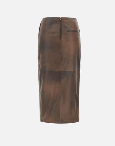 Gonna longuette in pelle 116321 2037 ROTATE BIRGER CHRISTENSEN 