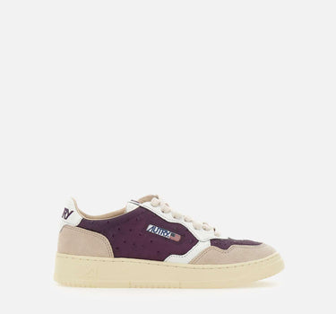 Sneakers "Medalist Low" in pelle con dettagli in suede e pelle stampa ostrich AULW ER01 AUTRY 