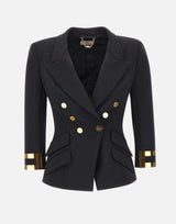 Blazer con placche logo GI26866E2 110 ELISABETTA FRANCHI 