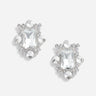 "Silver Crystal Cluster Earrings" 651ESL SILVER SELF-PORTRAIT 