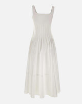 Abito in popeline con gonna ampia 2616221022600 001 MAX MARA STUDIO 