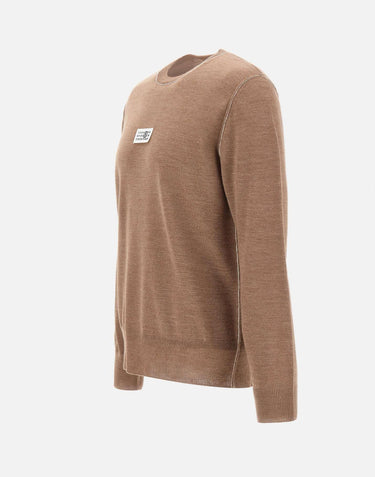 Maglia in lana con cuciture a contrasto SH0HL0010 M13037130 MM6 MAISON MARGIELA 