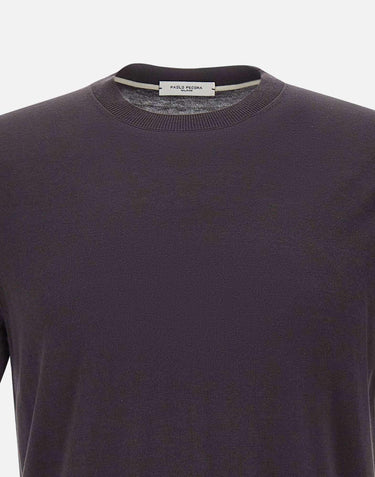 T-shirt in seta e cotone A010 F2002230 PAOLO PECORA 