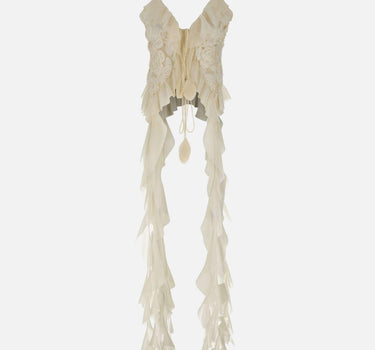 Top "Floral Embroidery" RTOP16663 CREAM NISSA 