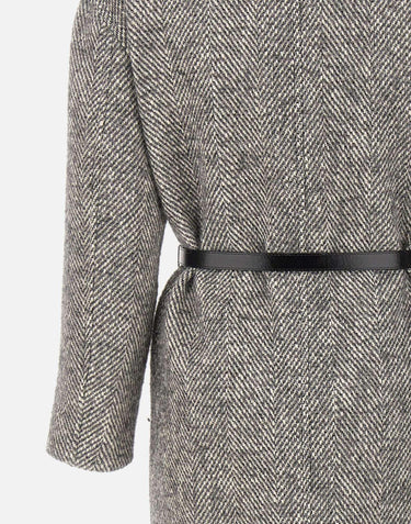 Cappotto in cotone, lana e alpaca CF5394TS74A M9849 LIU-JO 