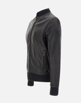 Giacca in pelle "Landmark bomber" 106128 BLACK BELSTAFF 