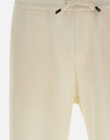 Shorts in cotone e lino 50559036 118 BOSS 