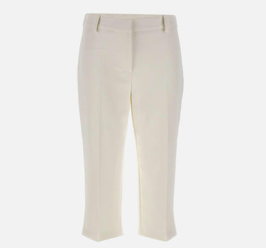 Pantaloni in crêpe leggero con bande in raso PA17561E2 360 ELISABETTA FRANCHI 