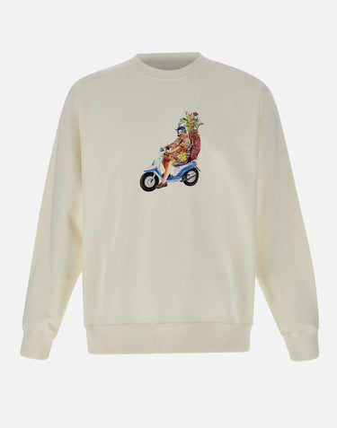 Felpa "Golfeur" in cotone SW162 CO127OFFWHITE DROLE DE MONSIEUR 