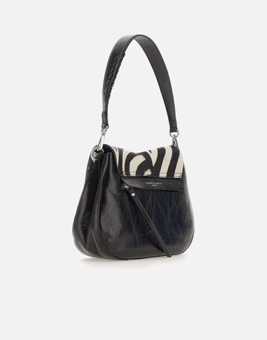 Borsa a spalla "Helena Round" BS12576 CAVINTZEBRABIANCONERO GIANNI CHIARINI 