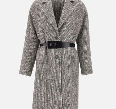 Cappotto in cotone, lana e alpaca CF5394TS74A M9849 LIU-JO 