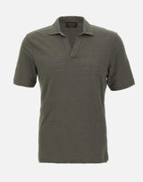 Polo in lino 60160 96803410 GRAN SASSO 