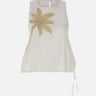 Top con palma ricamata SP5NT043 1004 KAOS 