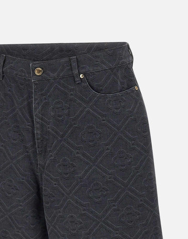 Shorts in denim "Laser monogram" MSP26TR397 01 CASABLANCA 