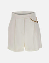 Shorts in gabardina con logo gioiello SH00561E2 360 ELISABETTA FRANCHI 