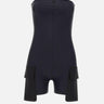 "Tech Jersey Cargo Bodysuit" 126JCB050PA0043 BLACK COURREGES 