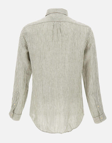 Camicia in lino a righe 710B15594 001 POLO RALPH LAUREN 