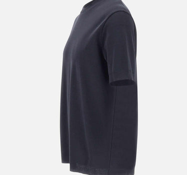 T-shirt in jersey effetto maglia JG000206U 520599201 HERNO 