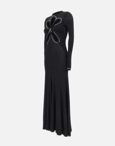 "Long dress in plain jersey" 25AJRO135VI0191 P001 RABANNE 