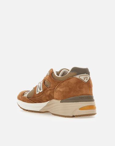 "Made in UK 991v2 Iconic Influences" U991GB2 BROWN NEW BALANCE 