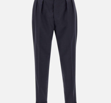 Pantaloni "Pierre" in lana W24MTLG469 NAVY OFFICINE GENERALE 