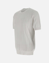 T-shirt in cotone e viscosa 102421 001 KANGRA 