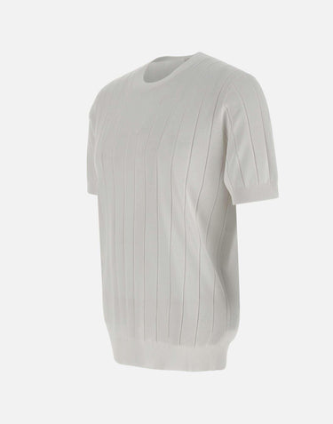 T-shirt in cotone e viscosa 102421 001 KANGRA 